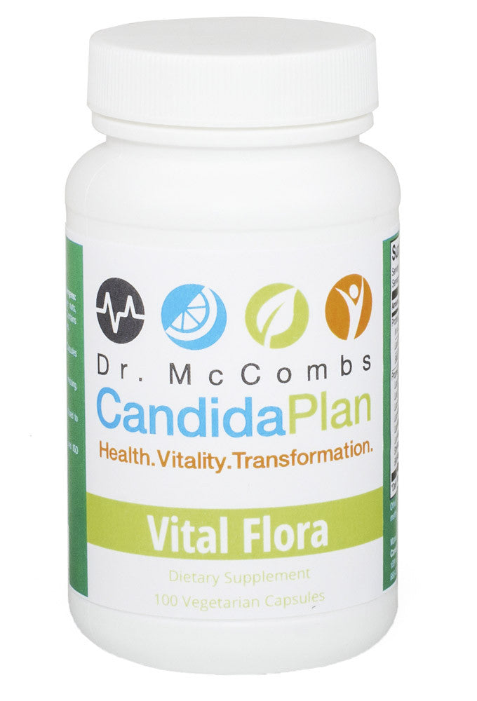 Vital Flora is the most effective probiotic formula for supporting healthy bacterial flora in the body. It is a part of the revolutionary Candida Diet program by "The Candida Doctor", Dr. Jeff McCombs, DC, that effectively balances Systemic Candida and restores normal balance to the whole body. The benefits and outstanding results The Candida Plan is known for are achieved by completing the entire program which is four months long (16 weeks). Some people prefer to purchase the supplements needed all at once