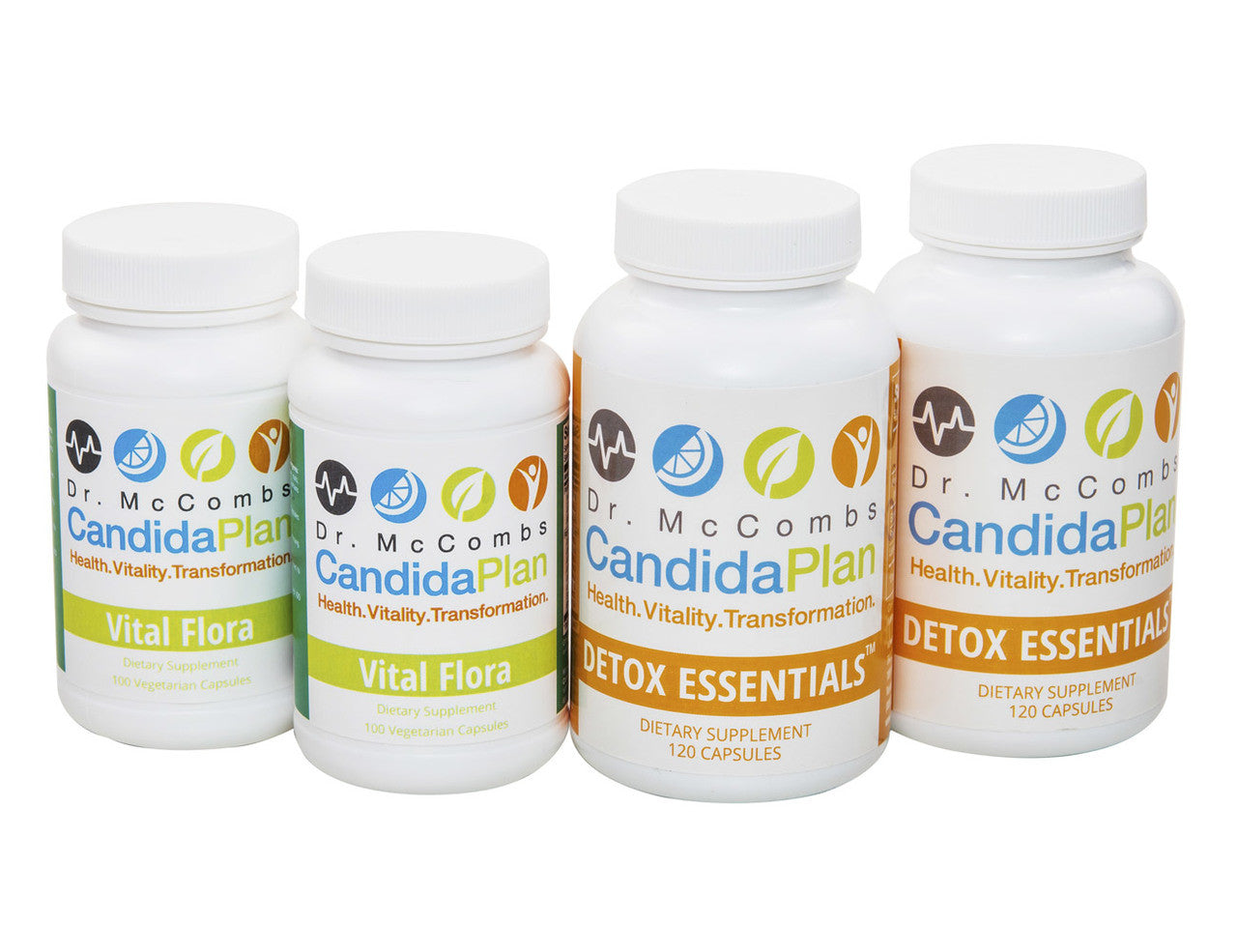 Everything you need to complete the 4th month of The Candida Diet Plan. The revolutionary Candida Diet program by "The Candida Doctor", Dr. Jeff McCombs, DC, that effectively balances Systemic Candida and restores normal balance to the whole body. The benefits and outstanding results The Candida Plan is known for are achieved by completing the entire program which is four months long (16 weeks). Some people prefer to purchase the supplements needed all at once (Complete Set) while others prefer to buy them 