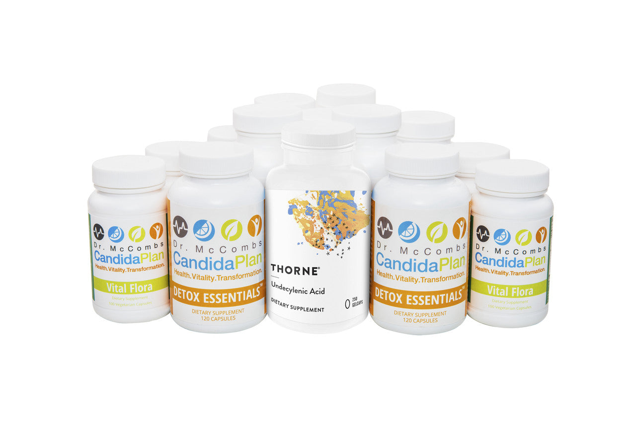 The Candida Diet program for correcting fungal candida imbalances. The revolutionary Candida Diet program by "The Candida Doctor", Dr. Jeff McCombs, DC, that effectively balances Systemic Candida and restores normal balance to the whole body. The benefits and outstanding results The Candida Plan is known for are achieved by completing the entire program which is four months long (16 weeks). Some people prefer to purchase the supplements needed all at once (Complete Set) while others prefer to buy them on a 