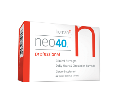 Backed by many successful clinical trials, years of research and the leading team in Nitric Oxide research, our proprietary, clinical strength and patented Neo40 Professional formula is developed out of years of scientific research from the University of Texas Health Science Center and the N-O Discovery Program and is available only to physicians.

It is the most efficacious, concentrated and convenient daily supplement to help to quickly increase the body’s Nitric Oxide levels. Neo40 Professional offers si