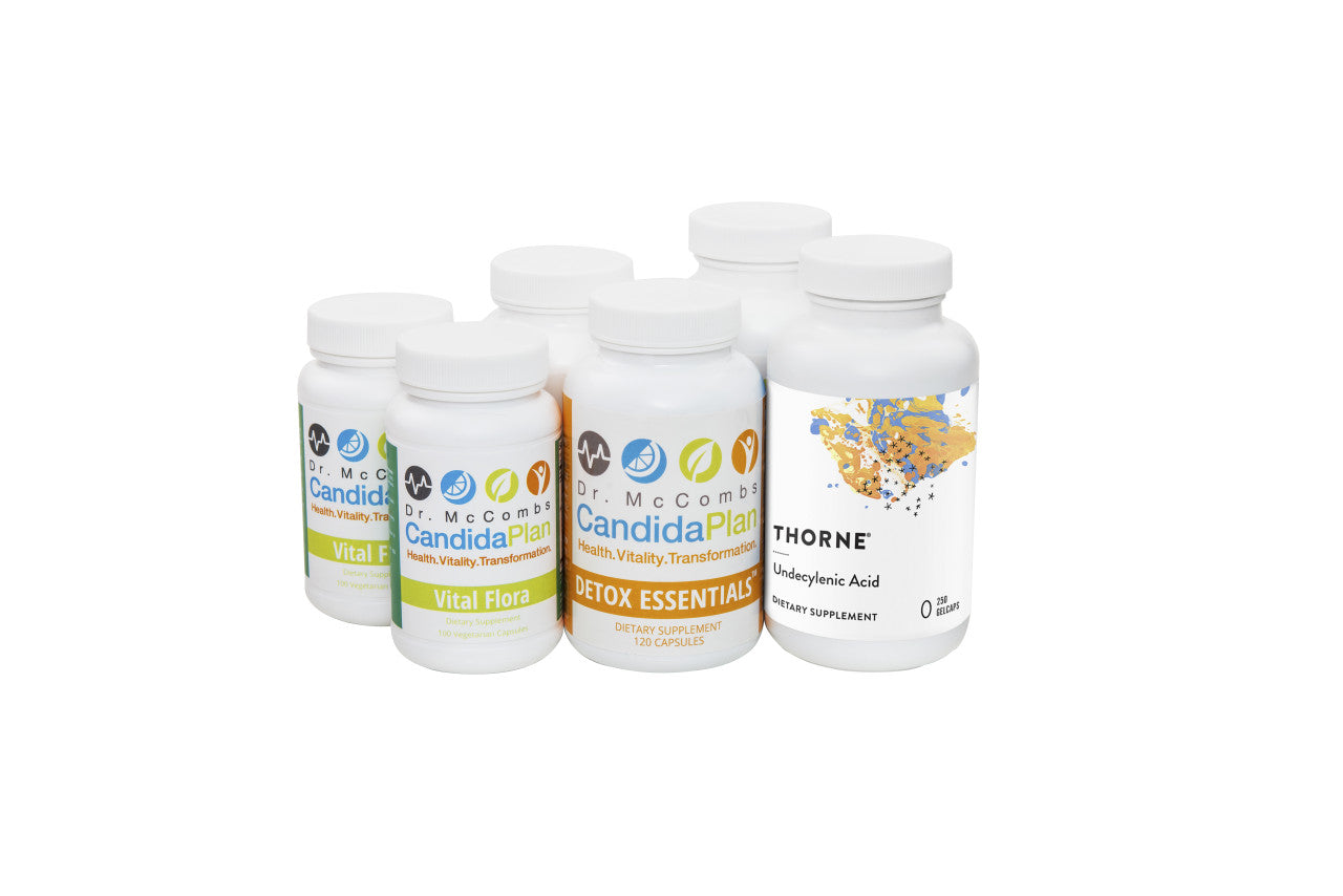 Everything you need to complete the Antibiotic Protocol of The Candida Diet Plan. The revolutionary Candida Diet program by "The Candida Doctor", Dr. Jeff McCombs, DC, that effectively balances Systemic Candida and restores normal balance to the whole body. The benefits and outstanding results The Candida Plan is known for are achieved by completing the entire program which is four months long (16 weeks).