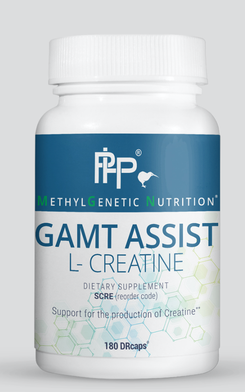 AMT is a methyltransferase enzyme that converts guanidoacetate to creatine, using S-adenosylmethionine (SAMe) as the methyl donor. Creatine is an essential methyl-conserving nitrogenous biological molecule that helps supply energy to cells throughout the body, particularly muscle cells. Those with GAMT single nucleotide polymorphism(s) (SNP), deficiencies in GAMT cofactors, or impaired gene function may experience neurologic impairment, fatigue, muscular weakness and hypotonia, due to creatine deficiency an