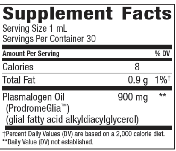 Other ingredients: None
Free of: milk, fish, shellfish, eggs, peanuts, tree nuts, wheat, yeast, gluten, soy. Contains no artificial sweeteners, flavors, or colors.
Suggested use: Take 1 mL (mixed into 1-4 oz beverage or added to empty gel caps) and consume daily or as directed by your health care professional.
Cautions: Keep out of reach of children. Store in a cool dry place. Do not use if safety seal is broken. Consult your healthcare professional prior to using this product if you are pregnant, nursing, 