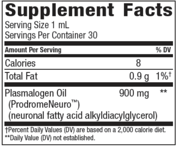 Other ingredients: Tocopherols, rosemary extract, sunflower oil, clove oil, cinnamon bark oil.
Free of: milk, fish, shellfish, eggs, peanuts, tree nuts, wheat, yeast, gluten, soy. Contains no artificial sweeteners, flavors, or colors.
Suggested use: Take 1 mL (mixed into 1-4 oz beverage or added to empty gel caps) and consume daily or as directed by your health care professional.
Cautions: Keep out of reach of children. Store in the refrigerator before and after opening. Do not use if safety seal is broken.