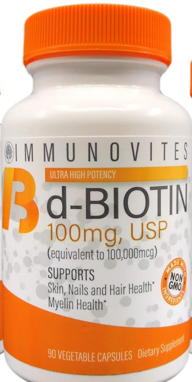 A high concentration of biotin is provided for situations requiring aggressive supplementation. Biotin-dependent enzymes are involved in glucose metabolism, fatty acid synthesis, nervous system function, and skin and hair nutrition.* Extra biotin can be beneficial for supporting healthy glucose metabolism, for individuals who have had bariatric surgery, or those with compromised absorption or higher demand for this B vitamin.* Biotin has no known toxicity and large amounts can be taken safely as any excess 